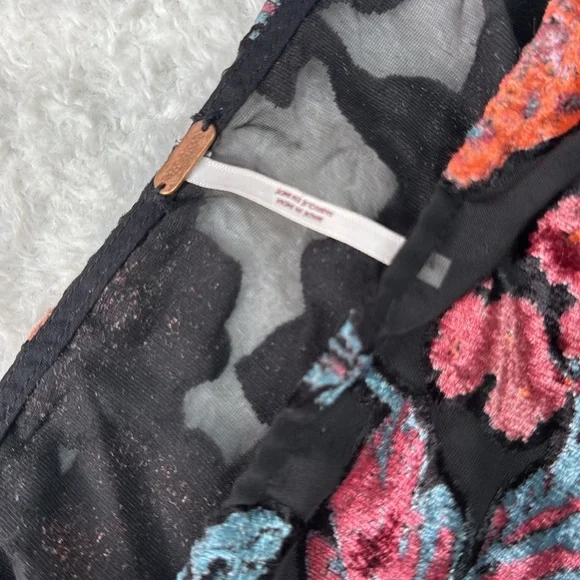 Free People | Tied to You Floral Velvet Tank in Dark Combo - Picture 5 of 8